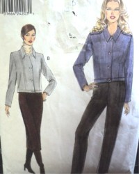 9539 VOGUE UNLINED JACKET, RAISED WAIST LONG SKIRT, PANTS EZ PATTERN 18-22